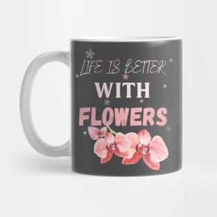 Flowers lover design gift for her who love floral design colorful flowers Mug